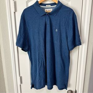 Penguin Munsingwear Short Sleeve Polo Shirt Men's XXL Blue Classic Fit